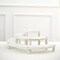 3 Whitewashed 3 Tier Wooden CUPCAKE STANDS Semicircle Dessert Pedestals Events
